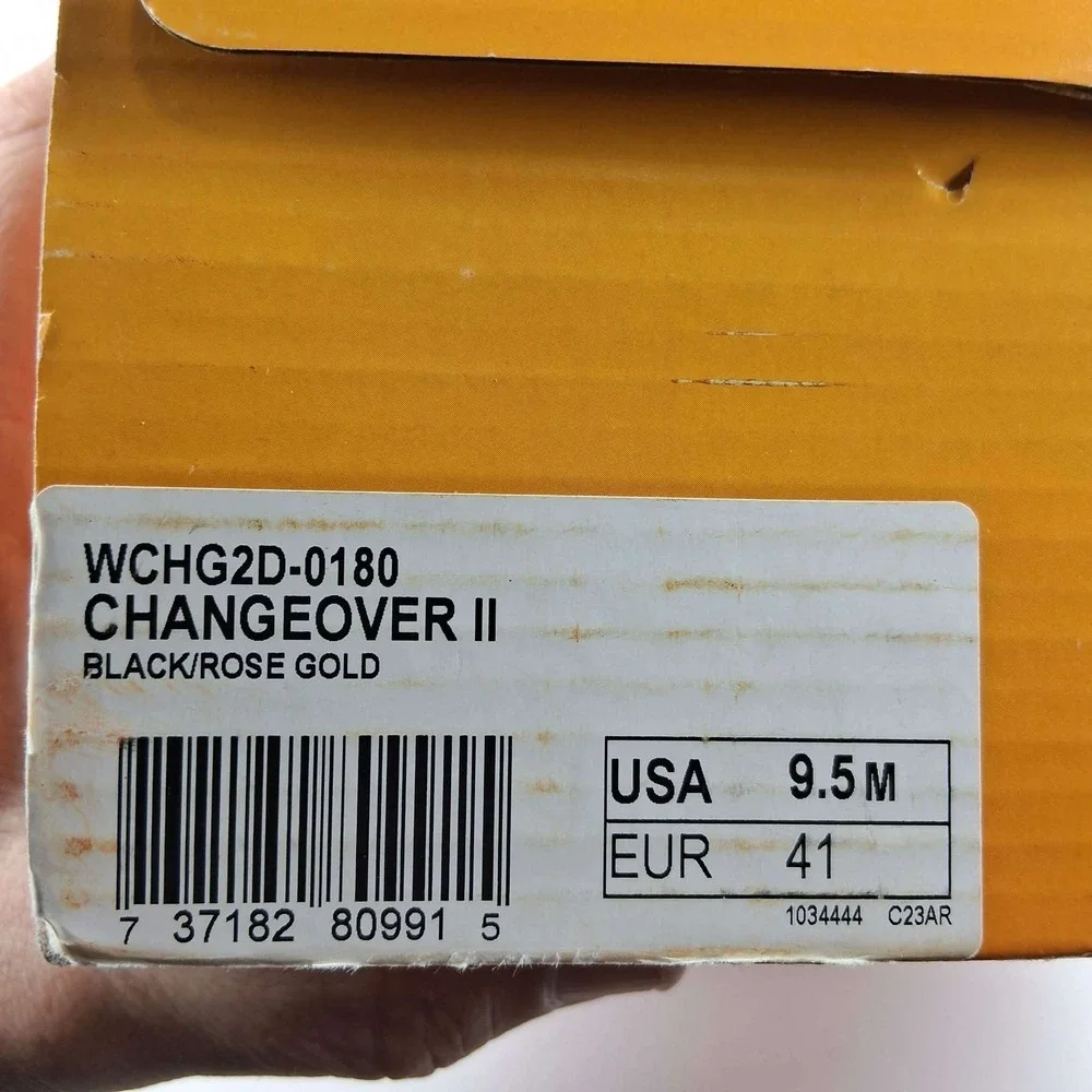Lugz Change Womens Sneakers Black Rose Gold‎ WCHG2D-0180 Size 9.5 NEW